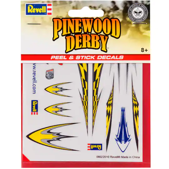 PineWood Derby Assorted Peel And Stick Decals